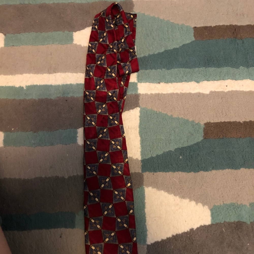 Robert Talbott Studio Red Patterned Tie - image 1
